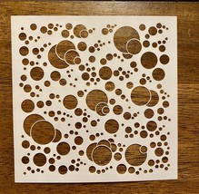 Bubbles Print Stencil  10 Mil Mylar  Screen Printing, Painting, Polymer Clay Etc - £7.77 GBP