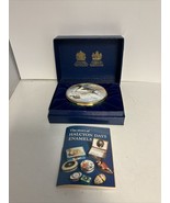 Halcyon Days Oval Enamel Box Signed Val Bennett&#39;s Northern Pintail Duck ... - $67.63 CAD