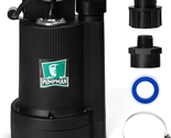 1/4HP Portable Water Pump, 2110GPH Submersible Utility Pump with 3/4” Ga... - $232.92
