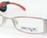LOOK @ ME 6056 2146 SILVER /RED EYEGLASSES GLASSES FRAME 49-18-130mm Italy - $95.90