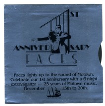 FACES Disco Hong Kong &amp; MOTOWN Anniversary Announcement Extravaganza 1983 - $93.95