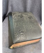 1891 Holman Self Explanatory Pictorial Holy Bible W/ Illustrations - £154.77 GBP