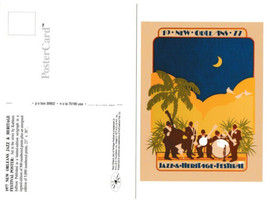 1977 New Orleans Jazz Festival Poster Post Card - £4.66 GBP