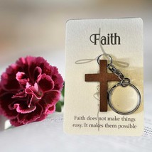 Faith Keychain | Christian Cross Keyring | 5 Designs | Enamel &amp; Metal | ... - $93.73 MXN