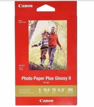 Canon Inkjet Photo Paper High Gloss 4 X 6  Plus Glossy II 100 Sheets PP-301  - $18.80
