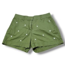J Crew Shorts Size 0 W28xL4 Women&#39;s J.Crew Chino Shorts Casual Shorts Embroidery - £18.75 GBP