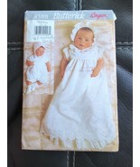 Butterick 4588 Sew Pattern Infant Christening Gown Dress Hat Baptism Rom... - £6.70 GBP