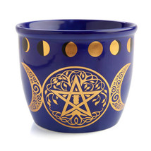Wild Scents Ceramic Smudge Bowl - Pentacle - £32.16 GBP