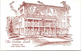 Vtg Postcard Lebanon Ohio OH - The Golden Lamb Inn Oldest In Ohio Unused UNP - £3.11 GBP