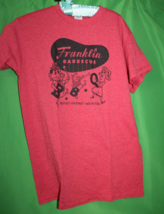 Franklin Barbecue BBQ Red Novelty T Shirt Size Adult Small Gildan Cotton - £23.34 GBP