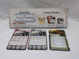 (3) Star Wars Imperial Assault Rebel Troopers Ally Pack Cards + Sheet - $9.89