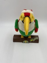 Animated Christmas Singing Toucan Jingle Bells Santa Hat Tested - £11.19 GBP