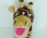 Geppeddo Giraffe Hand Puppet Realistic Face  Plush Doll 12” Soft Teacher... - $19.79