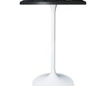 LeisureMod 24&quot; Square Bar Height Table with MDF Top and Sturdy White Sta... - $477.26