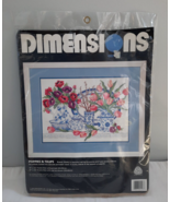 1993 Dimensions Crewel Kit #1427 ~ Poppies &amp; Tulips ~ Karen Avery - £54.23 GBP