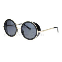 Studio Cubierta Lateral Shield Gafas de Sol Circulares Marco UV 400 - £7.01 GBP