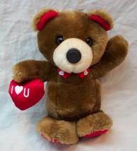 Applause Vintage Teddy Bear W/ Heart And Magnet Nose 6&quot; Plush Stuffed Animal Toy - £12.02 GBP
