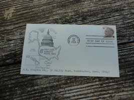 1968 6 cent coil First Day Issue Envelope Stamps First Class Domestic Rate FDR - £1.99 GBP