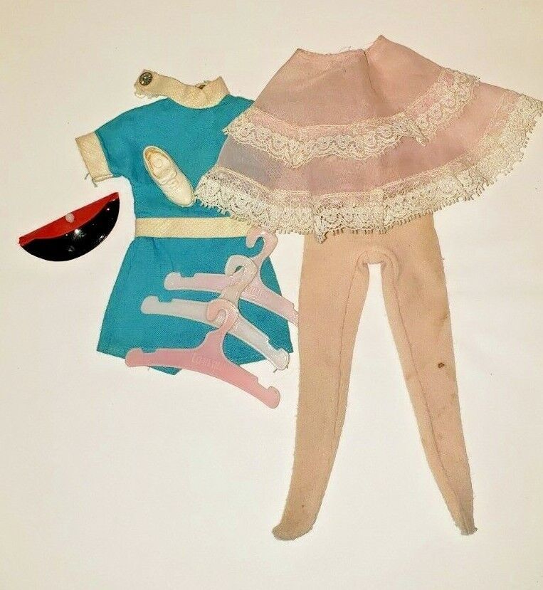 Vintage Ideal Tammy Doll Clothes & Accessories , Romper Tights Crinoline Hangers - $15.13