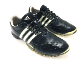 Adidas Tour 360 FitFoam Black Golf Cleats Size 12 Medium Men&#39;s Powerband... - £41.59 GBP