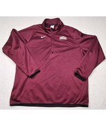 Nike Dri-Fit Quarter-Zip Pullover Red Long Sleeve Mens XXL Whitehall Zep... - $543.11 MXN