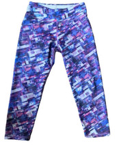 Prana Womens Size S Capri Crop Leggings Yoga Pants Geometric Print Purple Pink - £10.89 GBP