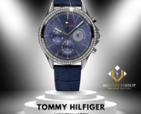 Tommy Hilfiger Damen-Armbanduhr mit Quarz-Lederarmband, Blau, 39 mm, 178... - $120.20