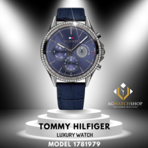 Tommy Hilfiger Damen-Armbanduhr mit Quarz-Lederarmband, Blau, 39 mm, 1781979 - £94.71 GBP
