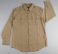 511 Tactical Tan Wool Performance Long Sleeve Button Front Shirt Mens La... - £33.67 GBP