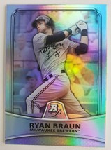 2010 RYAN BRAUN BOWMAN PLATINUM MOMENTS REFRACTOR # 7 MLB BASEBALL CARD ... - £4.78 GBP