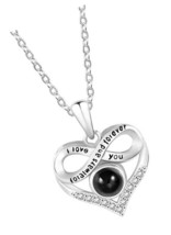 Photo Projection Necklace Customized picture 925 For I - £109.44 GBP