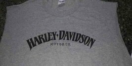 HARLEY DAVIDSON MOTOR CO. 2X GRAY T SHIRT - £2.29 GBP