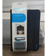 NEW COBY 7-8&quot; BLACK FAUX-LEATHER PROTECTIVE TABLET CASE. Includes stylus... - $20.63 CAD