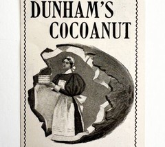 Dunham Cocoanut Coconut 1897 Advertisement Victorian Baking Dessert DWFF19 - £11.78 GBP