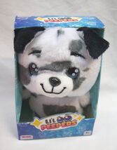 RUSS Li'L Peepers MINI BLACK &amp; WHITE PUPPY DOG 4" Plush STUFFED ANIMAL T... - $14.85