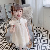 2021 Summer Kids Dress For Girl Chinese Style Baby Girls  Dress  Kids Clothes Di - £42.17 GBP