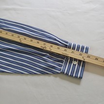 Van Heusen Fitted Men's White & Blue Stripes Cotton Blend Button Up Shirt Size M image 13
