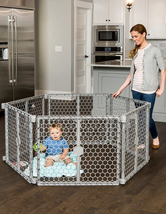 Regalo Plastic 192 inch Super Wide Baby Gate and Play Yard, 2-in-1, Ages 6 to 24 - £61.03 GBP
