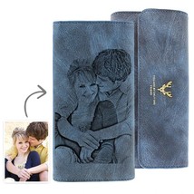 Women Custom Photo Wallet Ladies Long Clutch Personalized Picture Engraving Wall - £63.06 GBP