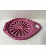 Vintage 4 Plastic Dark Pink Frem Corp 813-1 Paper Plate Cup Holders Picn... - $11.29