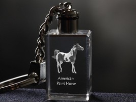 American Paint Horse, Horse Crystal Keyring, Keychain, High Quality - £17.52 GBP