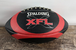 XFL Spalding Full Size Offical Game Football - Black Red Silver 2001 - £77.86 GBP