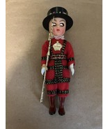 Vintage London Sleepy Eye Souvenir Doll 6.5&quot; High 1970s - $21.78