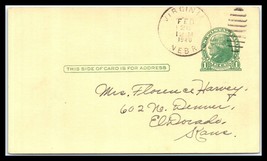 1940 US Postal Card - Virginia, Nebraska to El Dorado, Kansas T5 - $2.96