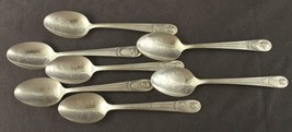 Vintage 7PC Rogers Silverplate Souvenir Spoon Lot US Presidents Teaspoons 6&quot; - £24.92 GBP