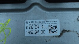 2015 BMW 528i F10 N20 Ecu Dme Cas4 Engine Computer Module & Fob 78639594 image 5