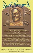 Buck Leonard (d. 1997) Autographed Hall of Fame Plaque Postcard - $39.99