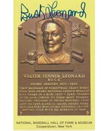 Buck Leonard (d. 1997) Autographed Hall of Fame Plaque Postcard - €43,41 EUR