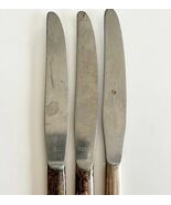 Oneida Stainless Steel Flatware Antique Butter Knives Lot of 3 c1960s C98 - $371.27 MXN
