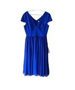 Dress the Population Sz Large Women&#39;s Corey Plunging Cap Sleeve Dress NE... - $43.51